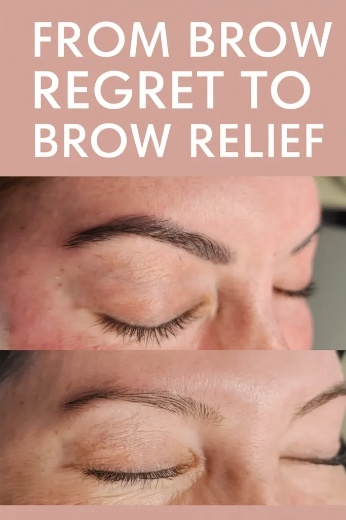 Best #1 Eyebrow Tattoo Removal Las Vegas | Microblading and Permanent Makeup Removal | PicoWay Laser 3 brow-regret-to-brow- relief-1-picoway-revolution